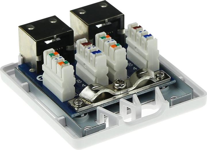 Immagine prodotto ACT Scatola montata in superficie schermata 2 porte CAT5E. Tipo: CAT5E Wall mountbox c5e 2p shielded