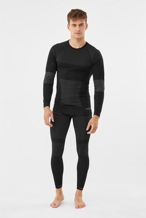 Actual product image Vikingsports VIKING Unisex 1503462 Base Layer, Black/Grey, L