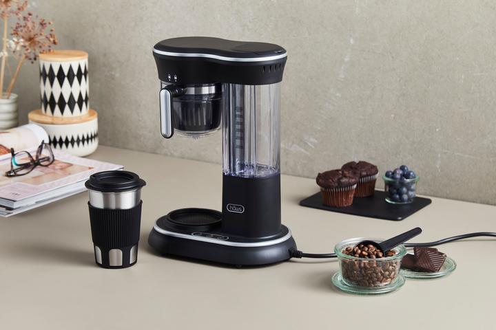 Produktbild Haws Hâws Kaffeemaschine ToGo 450ml mit Mahlwerk, Edelstahl-Thermobecher mit Trinkdeckel