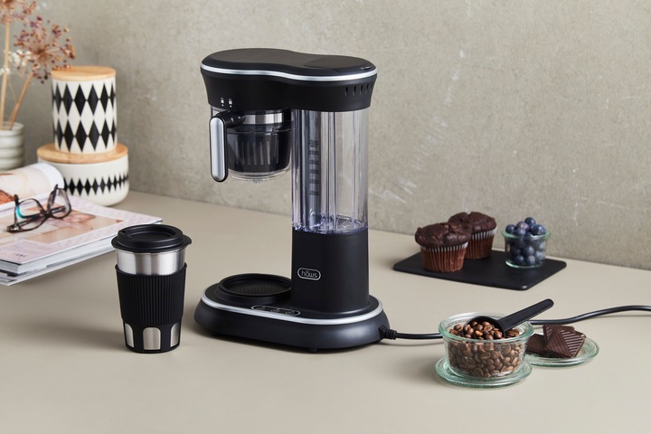 Actual product image Haws Hâws Kaffeemaschine ToGo 450ml mit Mahlwerk, Edelstahl-Thermobecher mit Trinkdeckel