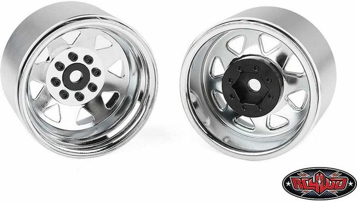 Image du produit Rc4Wd Jantes 8 Lug Deep Dish Wagon 1.9 Chrome 4 pièces