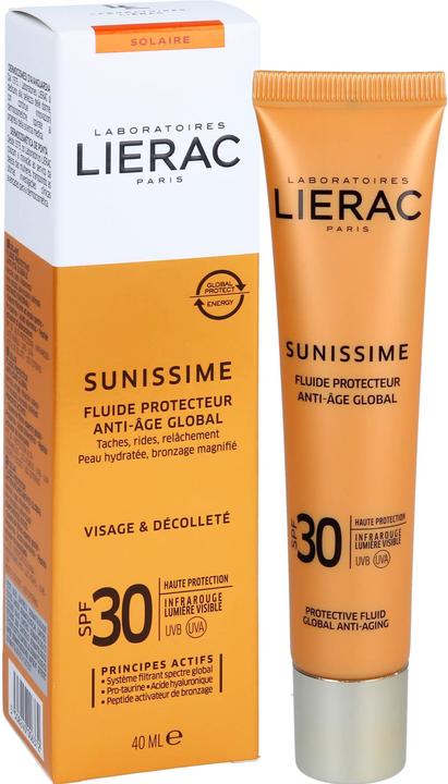 Actual product image Lierac Fluide Sun Protection Factor 30 (Sun cream face, SPF 30, 40 ml, 65 g)