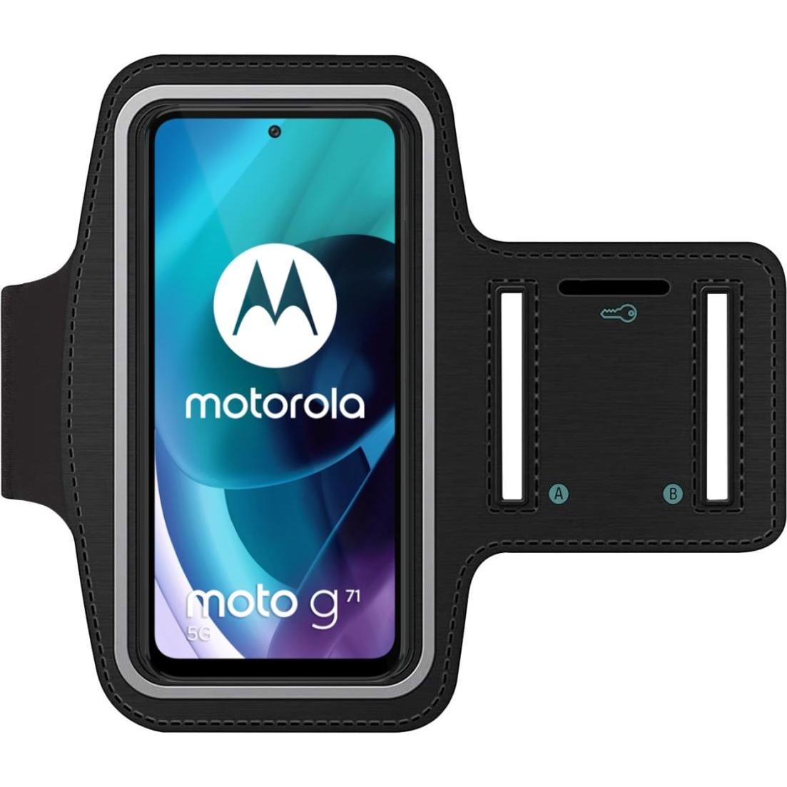 Thumbnail - SmartFitness Motorola Moto G71 5G Handy Sport Armband, Smartphone Sportarmband, Schwarz