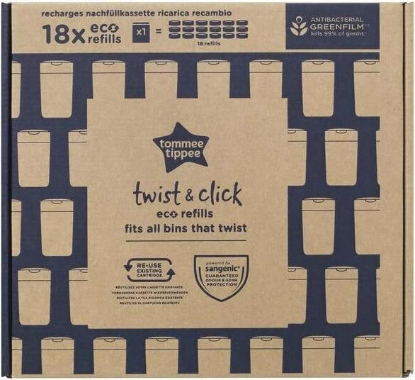Image du produit Sangenic Cassettes de recharge Twist & Click (18 x)
