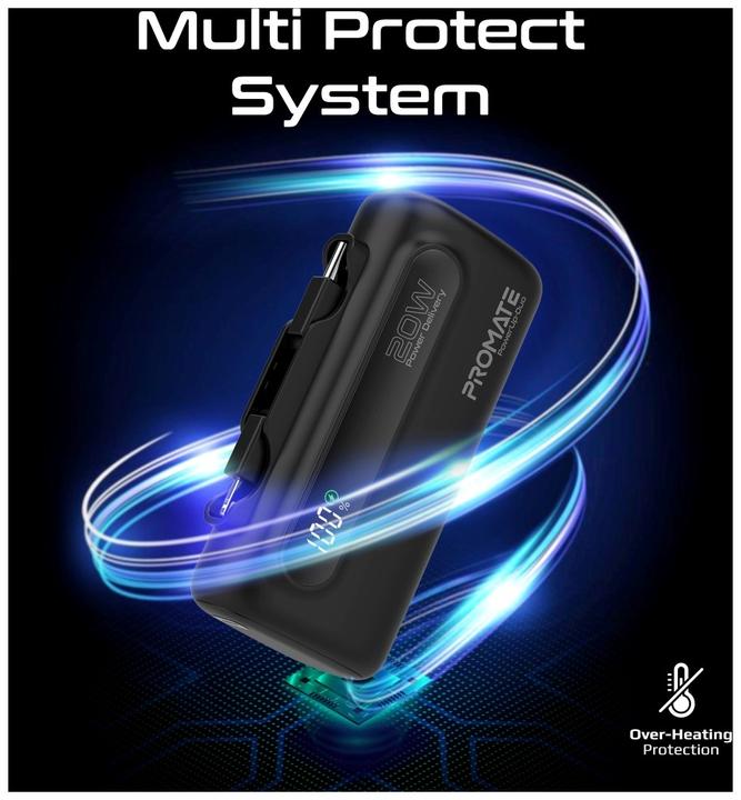 Produktbild ProMate PowerUp-Duo 5000mAh Powerbank (5000 mAh, 20 W, 18.50 Wh)