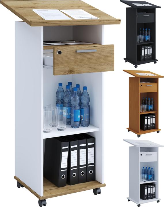 Immagine prodotto VCM Leggio Meeta con rotelle (60 x 50 x 120 cm)