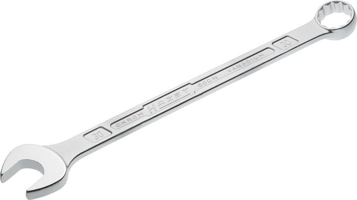 Produktbild HAZET Ring-Maulschlüssel 600N-30 ∙ Aussen Doppel-Sechskant-Tractionsprofil ∙ 30 mm (30 mm)