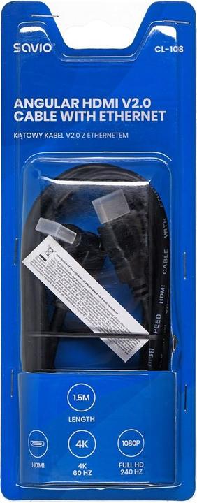 Produktbild Savio CL-108 HDMI-Kabel HDMI Typ A (Standard) (1.50 m, HDMI, 2.0)