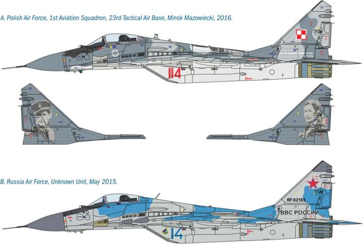 Actual product image Italeri MIG 29A Fulcrum