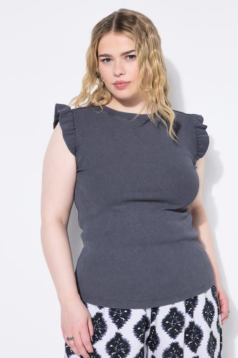 Actual product image Studio Untold Ruffled Acid Washed Tank (58)