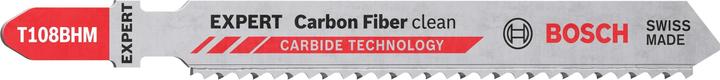 Bosch Professional Zubehör Lame de scie sauteuse EXPERT 'Carbon Fiber Clean' T 108 BHM, 3 pièces