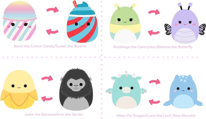 Actual product image Squishmallows Flip A Mallow (12 cm)