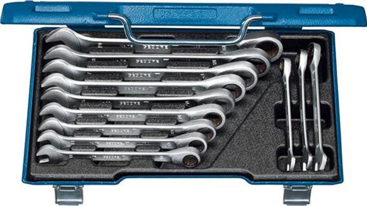 Produktbild Gedore 7 R-012 Satz Maulschlüssel mit Ringratsche 12-teilig 8-19 mm (10 mm, 11 mm, 12 mm, 13 mm, 14 mm, 15 mm, 16 mm, 8 mm, 9 mm)
