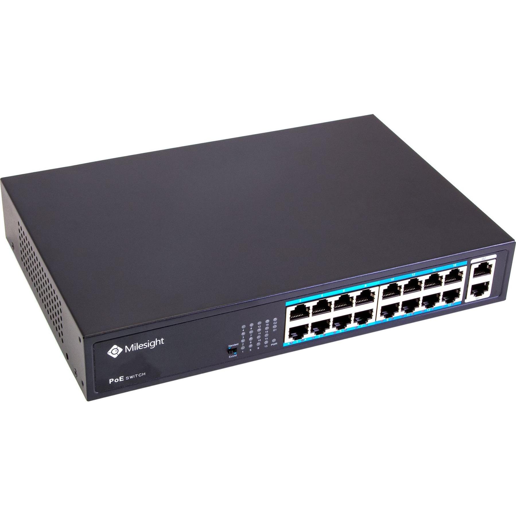 Milesight Mindestmenge: 8) (NEU) INDUSTRIAL POE SWITCH (MS-S0216-GL)