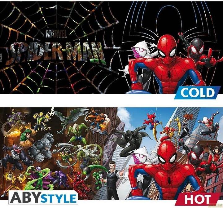 Actual product image ABYstyle Tazza Marvel Heat Change : Spider-Man Multiverse (ax2) (460 ml, 1x)