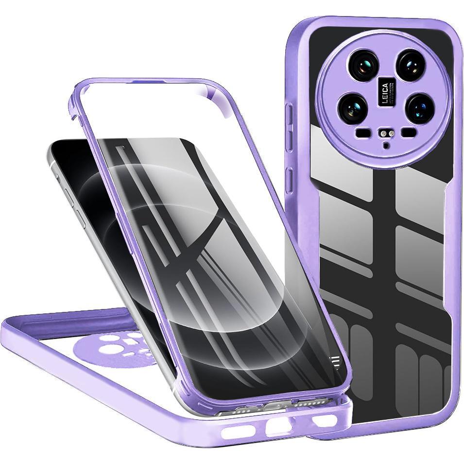 Techsuit - ColorVerse 360 Series + Screen Protector - Xiaomi 14 Ultra - Purple (Xiaomi 14 Ultra), Cover smartphone, Viola