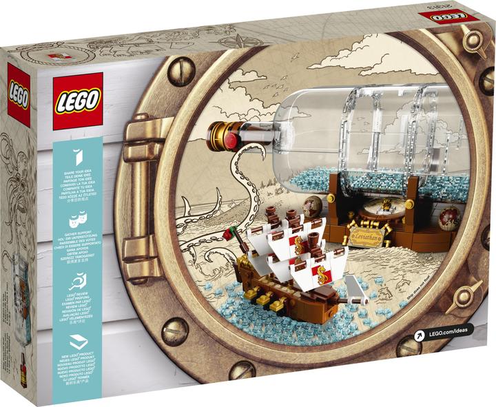 Actual product image LEGO Ideas ship in a bottle (21313, LEGO Ideas, LEGO Rare sets)