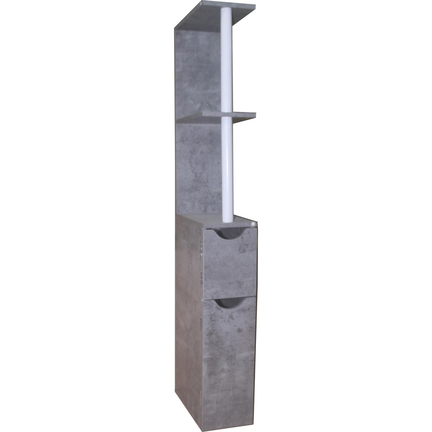 HTI-Living, Regal, Nischenregal 118 cm Thekla Beton (15 x 30 x 118 cm)