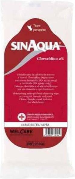 Produktbild Sinaqua Waschhandschuhe 2% Chlorhexid (8 Stk)