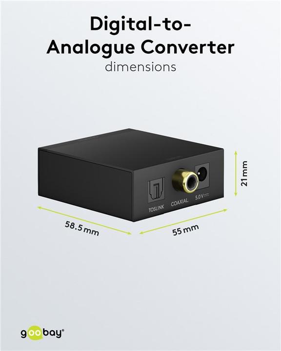 Image du produit Goobay Convertisseur numérique-analogique (Numérique -> Analogique)