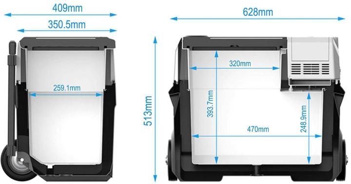 Produktbild Koor Kompressor-Kühlbox ACUX-R 40 mit Powerbank (40 l)