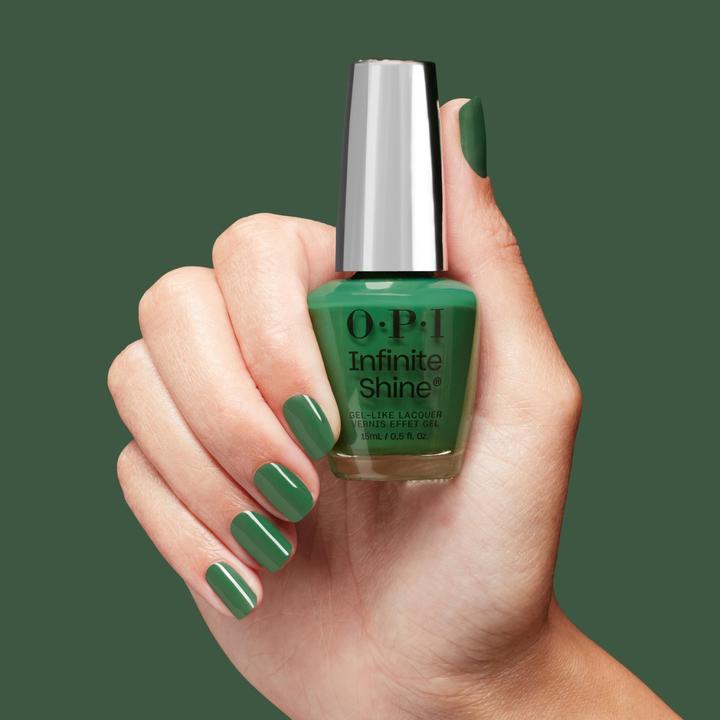 Produktbild OPI Infinite Shine A Supermodel Opaque Dark Cool Forest Green Long Wear (A Supermodel Opaque Dark Cool Forest Green Long Wear, Farblack)