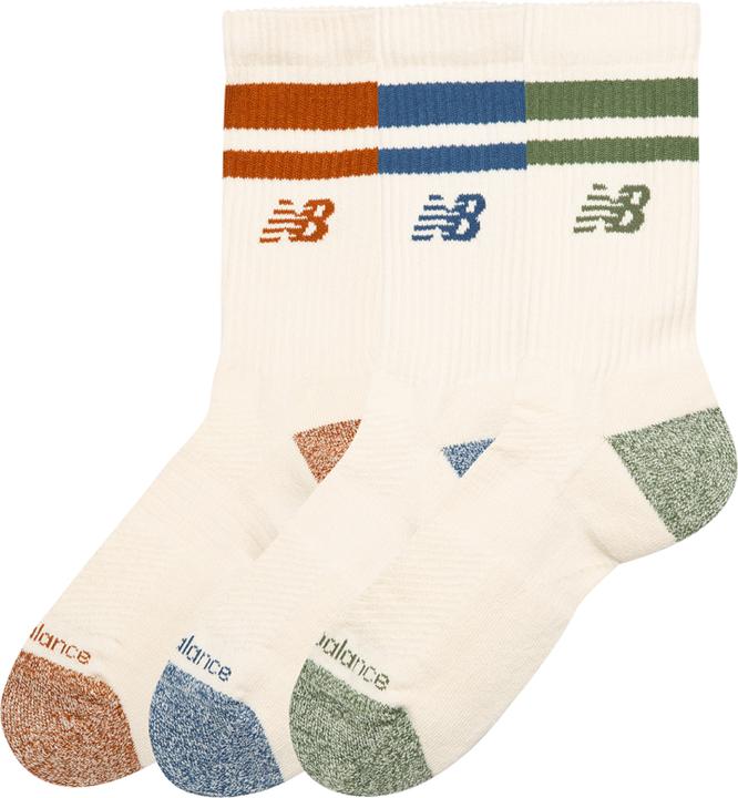 Immagine prodotto New Balance Calzini Active Lifestyle a righe in confezione da 3 (confezione da 3, L)