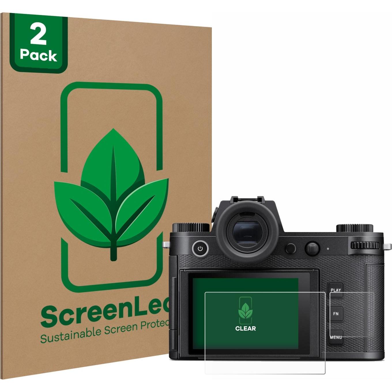 ScreenLeaf Schutzfolie nachhaltiger Displayschutz Displayschutzfolie Folie Klar Transparent (Displayschutz), Kameraschut...