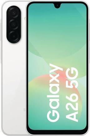 Image du produit Samsung Galaxy A26 (256 Go, Blanc, 6.70", Double SIM, 5G)