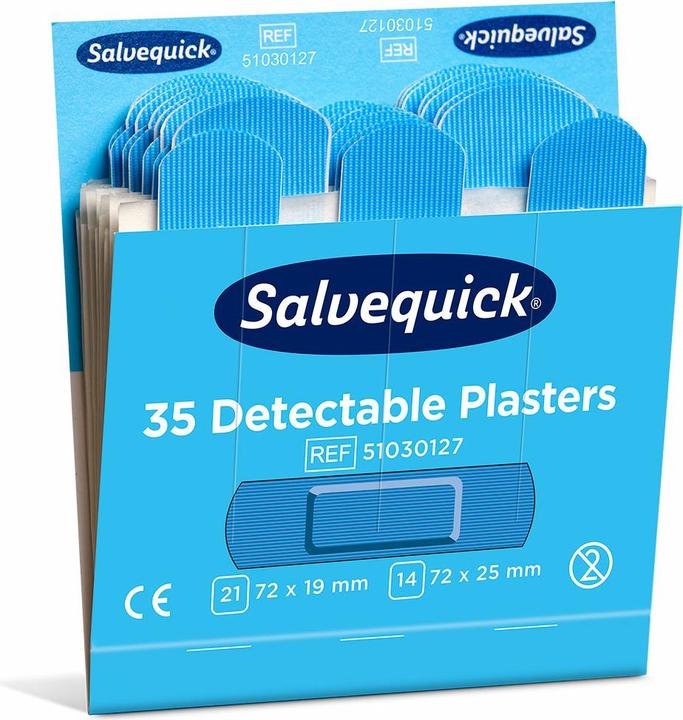 Produktbild Salvequick Pflasterstrips detectable (6 x)