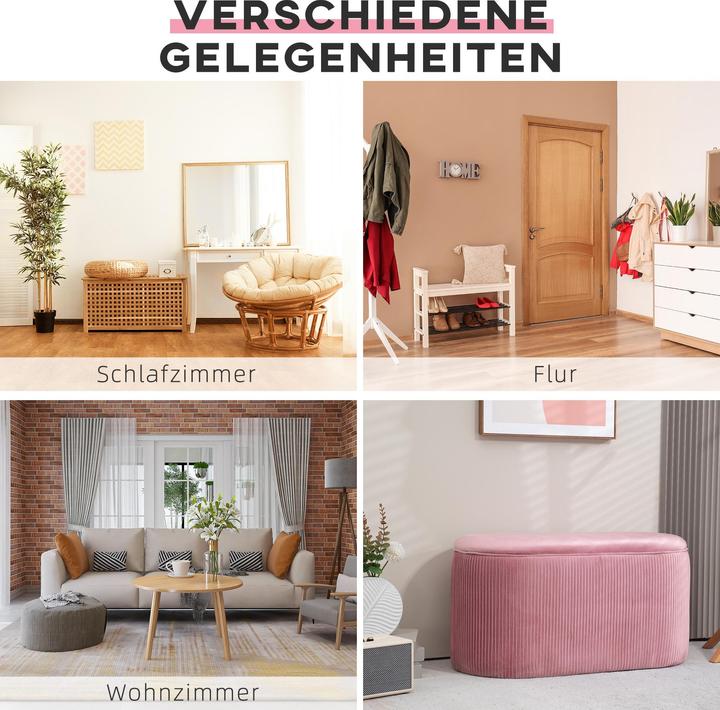 Actual product image Homcom Sitzbank mit Stauraum (81 cm)