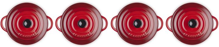Produktbild Le Creuset Mini-Cocotte 4er Set «Kirschrot»