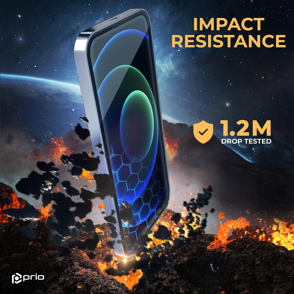 prio 3D Anti-Scratch Tempered Glass für iPhone 16 Pro (6,3 Zoll) schwarz (1 Stück, Apple iPhone 16 Pro), Smartphone Schu...