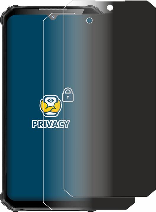 Actual product image BROTECT Anti-spy privacy film Blue light protection film (2 Piece, Oukitel WP22)