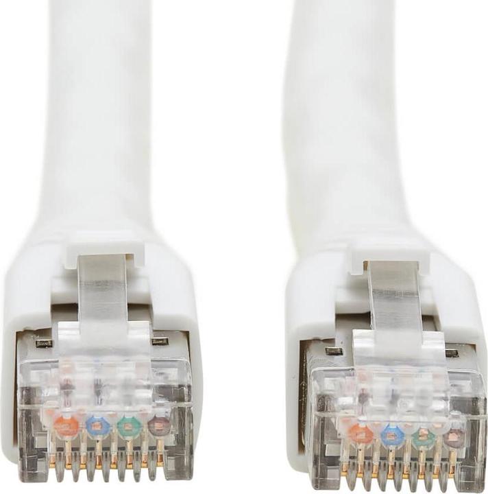 Produktbild Eaton Cat8 25G/40G Certified Snagless Shielded S/FTP Ethernet Cable RJ45 M/M PoE White 20f (S/FTP, CAT8.1, 6.09 m)