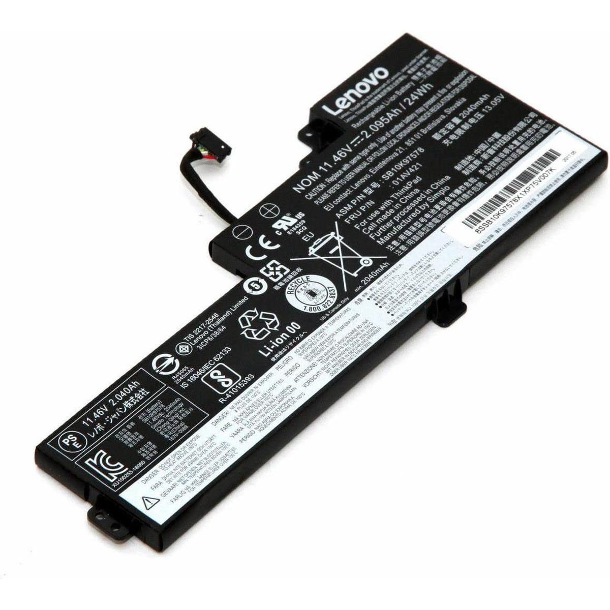 Lenovo LG Chem Laptop-Batterie Lithium-Ionen 3 Zellen 1950 mAh 24 Wh (3 Zellen, 1950 mAh), Notebook 