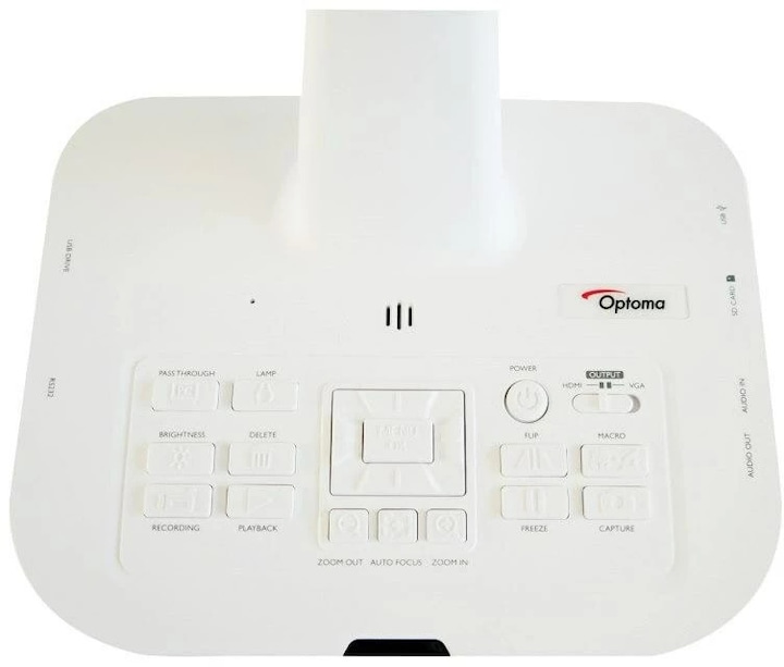 Actual product image Optoma DC460 Visualiser 13 megapixel 4K UHD 1xHDMI 1xVGA 1xUSB 2.0 17x optical zoom (4K, A3)