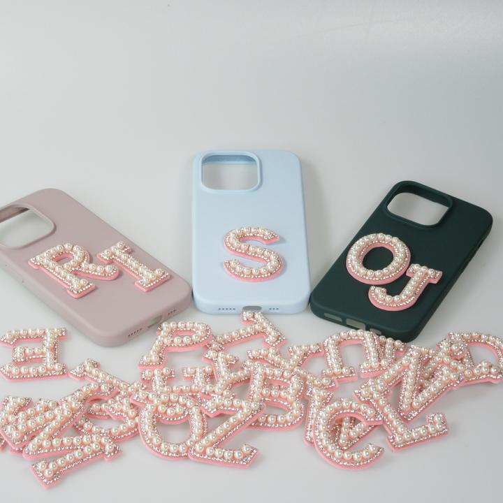 Produktbild PhoneLook Sticker Aufkleber für Handy/Tablet/Computer 3D Pearls Buchstabe C
