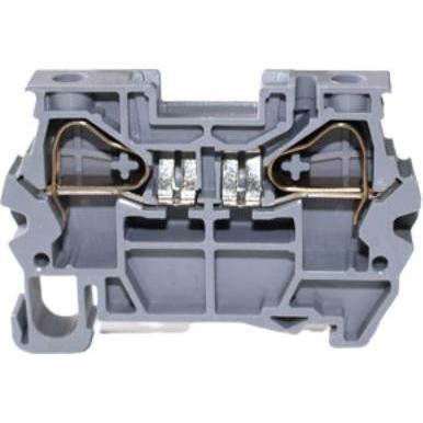 Rs Pro Reihenklemme Grau, 6mm², 300 V / 35A, Feder, Elektronikkabel + Stecker, Grau