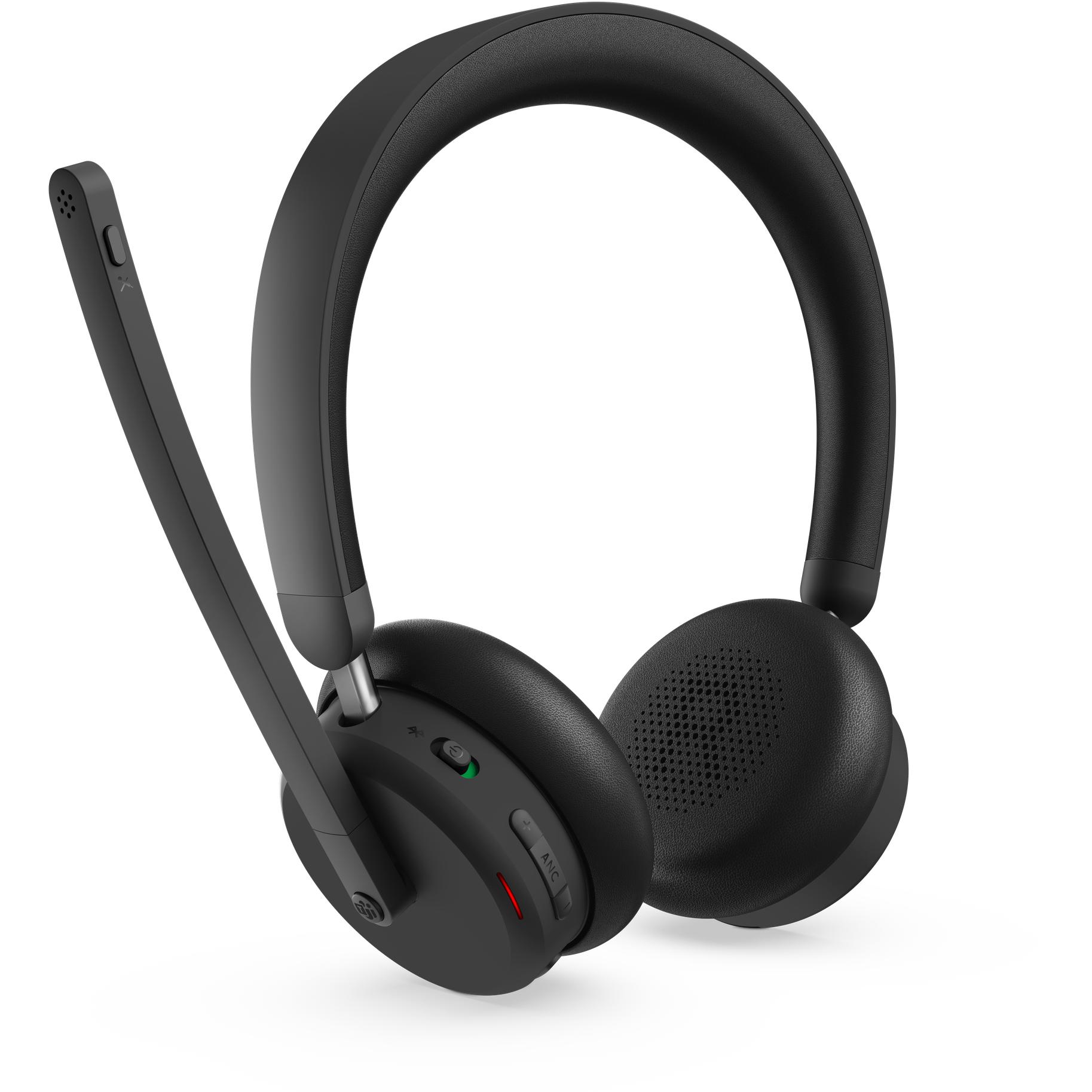 Lenovo Dual-Mode Wireless Anc Headset (Kabellos, USB-C), Office Headset, Schwarz