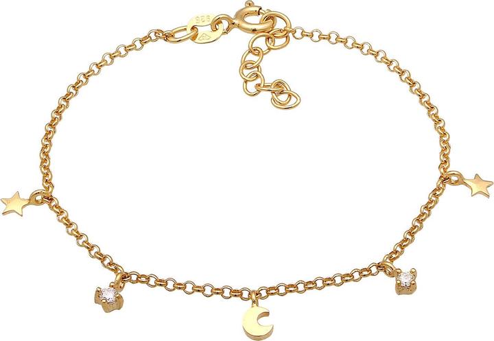 Immagine prodotto Elli Astro, Mezzaluna, Stelle (14 cm, Argento 925, Zirconia)