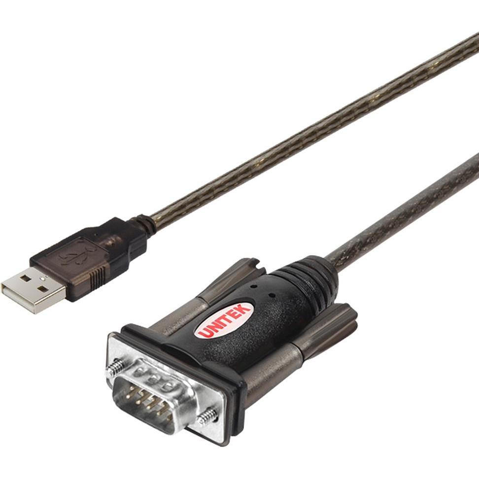 Unitek Y-105 USB v. 1.1. RS232 Schwarz Kabelschnittstellen-/adapter (1.50 m), Schnittstellenkabel