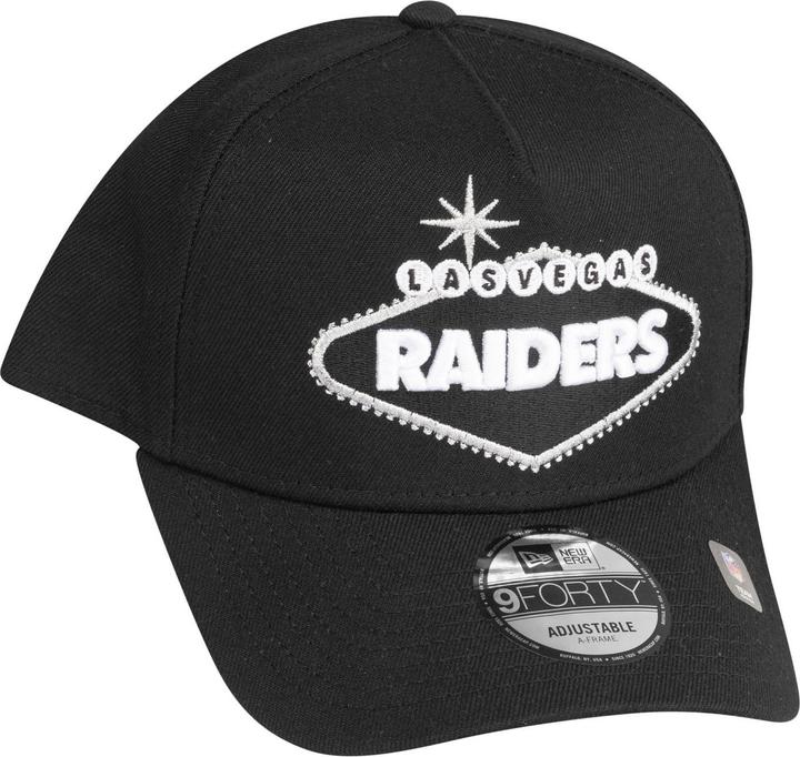 Actual product image New Era 9Forty Snapback Cap - Sign Las Vegas Raiders Schwarz (One size)