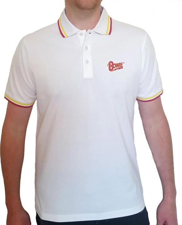 Produktbild David Bowie Flash Logo Polo Shirt (S)