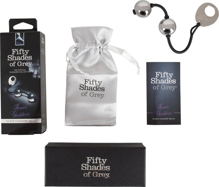 Productafbeelding Fifty Shades of Grey Inner Goddess zilveren plezierballen