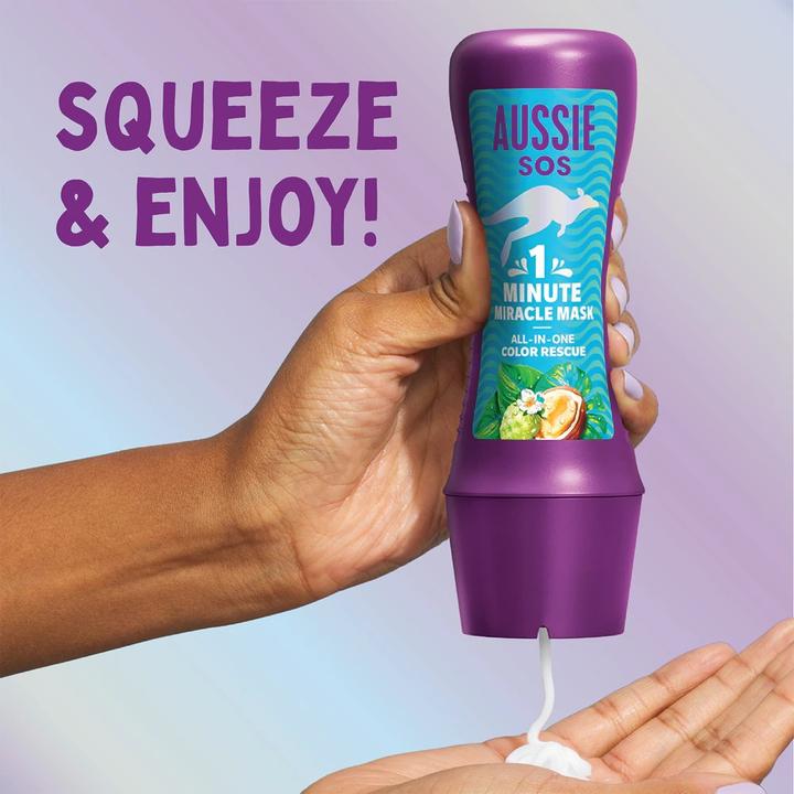 Actual product image Aussie Sos 1 Minute Miracle All In One Colour Rescue Mask - 250 Ml (250 ml)