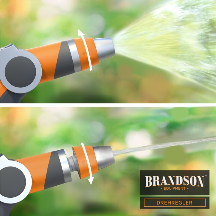 Produktbild Brandson Gartenbrause, Sprühregner, Garten Handbrause für Gartenschlauch, Spritzpistole, robuste Bauweise