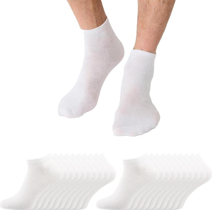 Immagine prodotto Nur Die Sneakersocken Classic unifarben hautsympathisch (confezione da 20, 43 - 46)