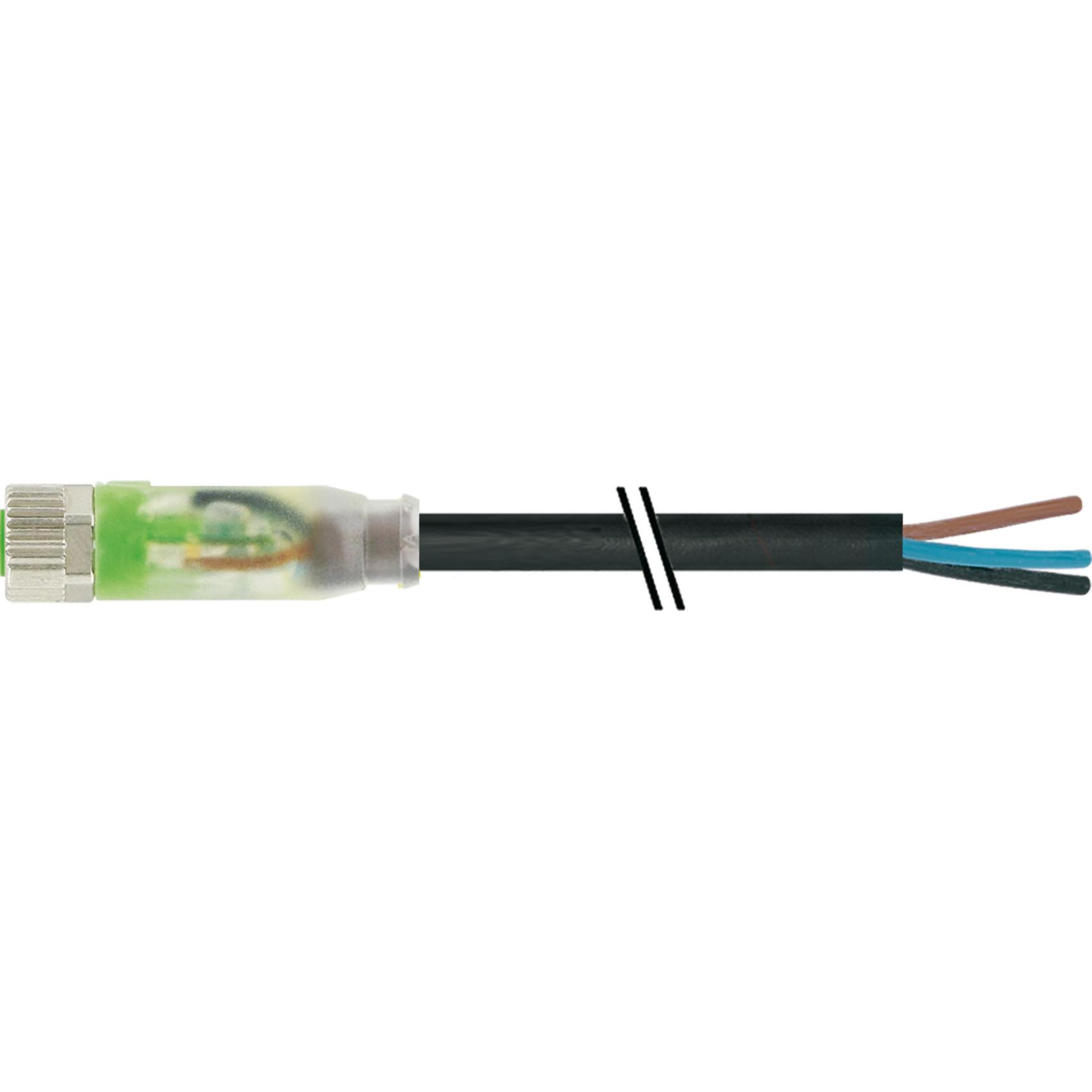 Murr Elektronik 7000-08111-6300500 Sensor-/Aktor-Steckverbinder, unkonfektionier, Elektronikkabel + Stecker, Schwarz