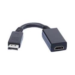Art KABADA DP/HD AL-OEM-84 cable gender changer DisplayPort HDMI Black (HDMI, 1 cm), Data + Video Adapter, Schwarz